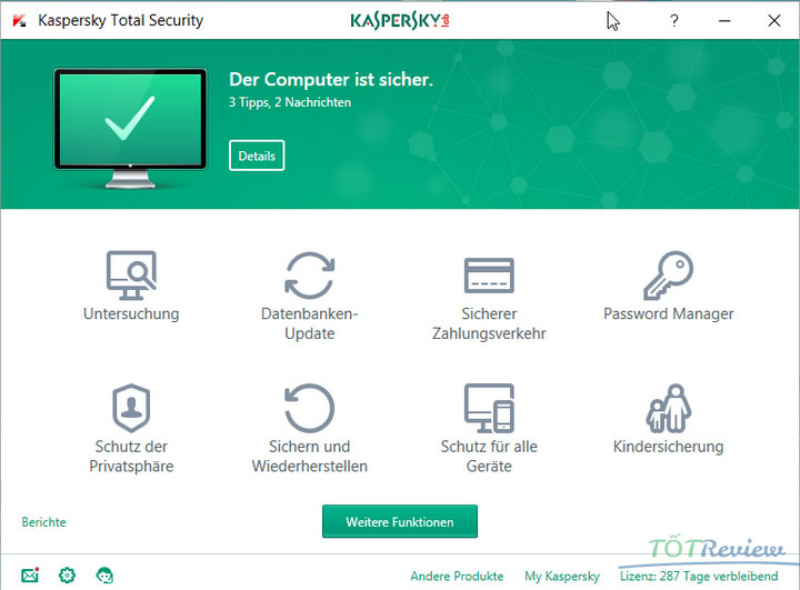Phần mềm diệt virus Kaspersky Internet Security