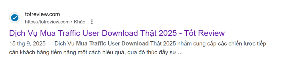 mua traffic user download totreview 4